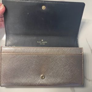 Rose Gold Kate Spade Full Size Wallet